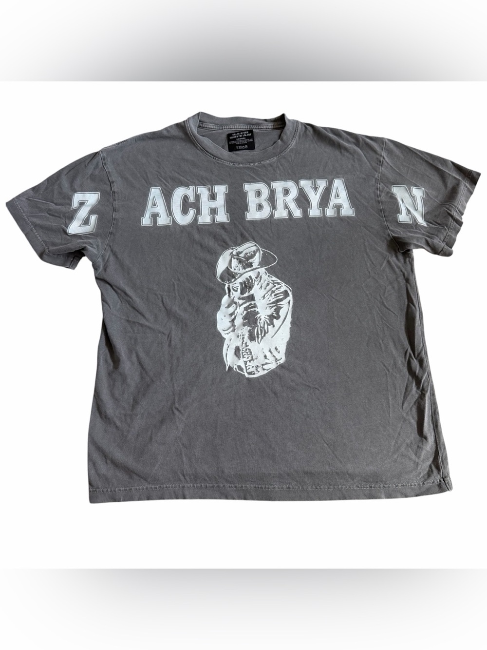 Zach Bryan Burn Burn Burn Tour Shirt Sz M Faded Black Concert Promo Tour Merch
